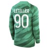 Maglia da Calcio Portiere a Maniche Lunghe Paris Saint Germain 2023-24 Letellier 90 Casa per Uomo